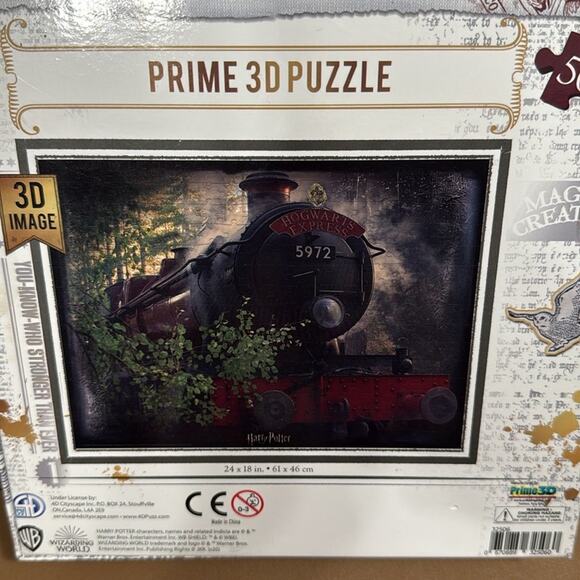 Wizarding World Harry Potter 3d image prime 500 piece puzzle 24 x 18 in Hogwarts - Picture 5 of 7